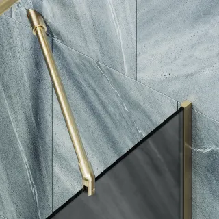 Шторка на ванну MaybahGlass MGV-141-3у 54см золото